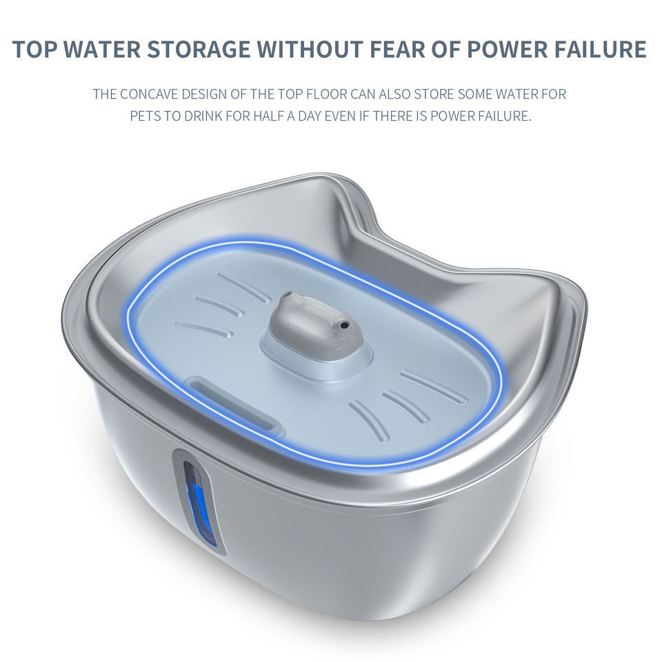 Smart Stainless Steel Cat Water Fountain