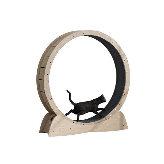 Wooden Cat Exercise Wheel